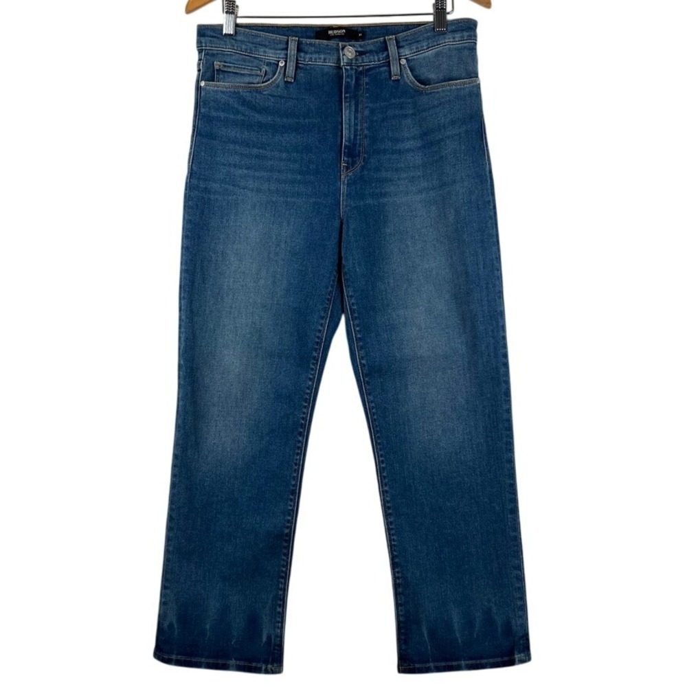 Hudson Barbara Straight Leg Jeans High‎ Rise Dark Wash Denim Size 31